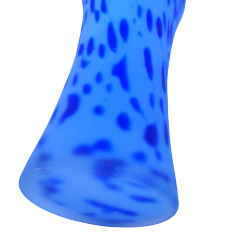 Stunning Blue and White Studio Glass Vase