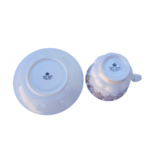 Royal Albert Happy Birthday Bone China Teacup & Saucer Gold Accents