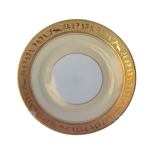 Beautiful Epiag Royal Czechoslovakia Yellow and Gilt Rim Trio