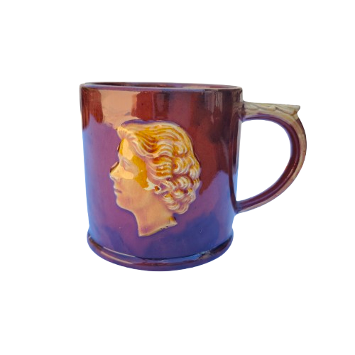 Vintage Dartmouth Pottery 1953 Queen Elizabeth Coronation Stoneware Mug
