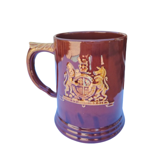 Vintage Dartmouth Pottery 1953 Queen Elizabeth Coronation Stoneware Tankard