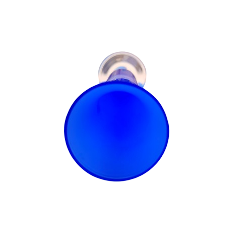 Tall Cobalt Blue White Interior Bud Vase