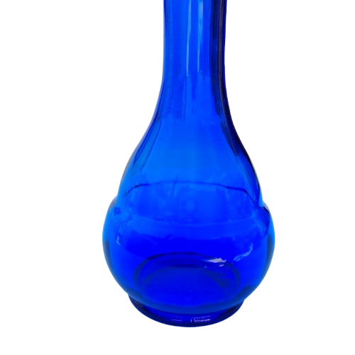 Tall Cobalt Blue Glass Vase