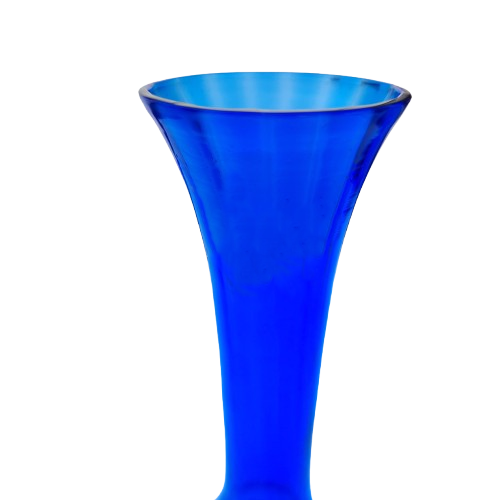 Tall Cobalt Blue Glass Vase