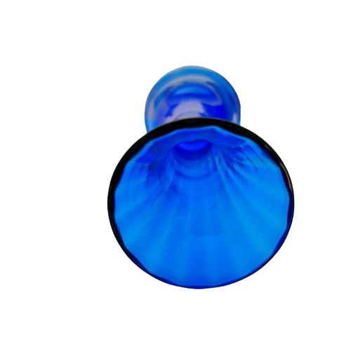 Tall Cobalt Blue Glass Vase