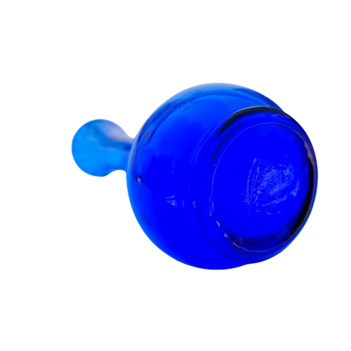 Tall Cobalt Blue Glass Vase