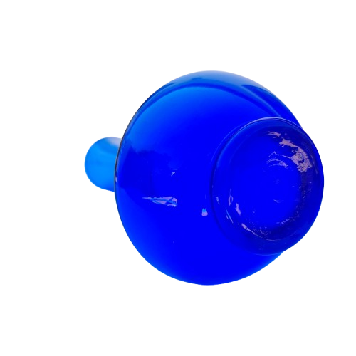 Cobalt Blue Hand Blown Glass Vase