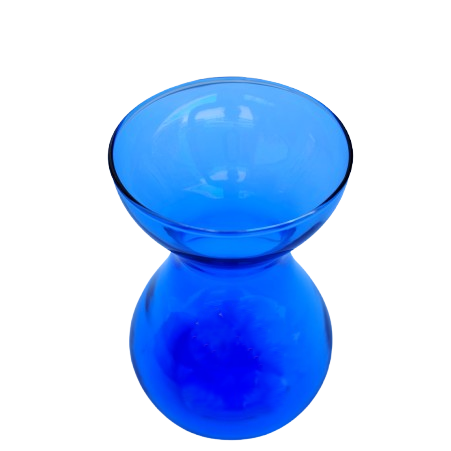 Cobalt Blue Hand Blown Glass Vase