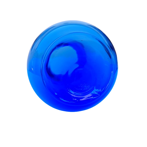 Cobalt Blue Hand Blown Glass Vase