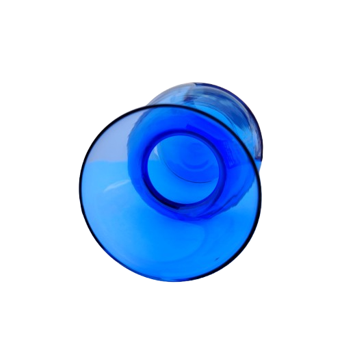 Cobalt Blue Hand Blown Glass Vase