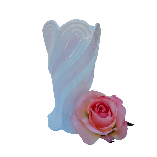Celtic Weave Ireland Porcelain Pink White Large Vase