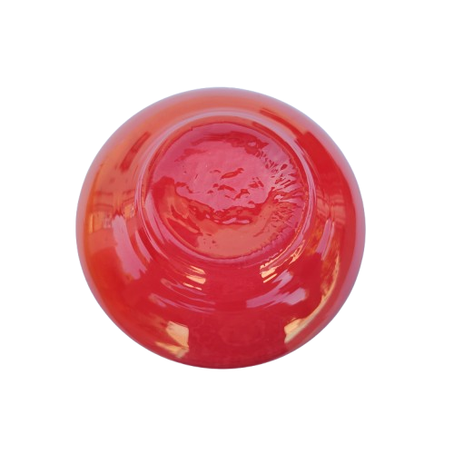 Small Red Glass Pretty Vase