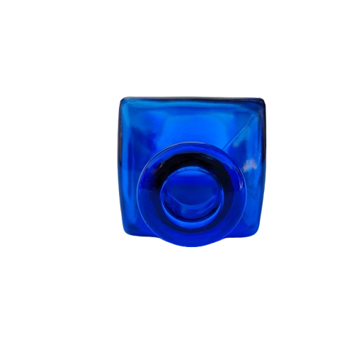 Small Square Cobalt Blue Bottle