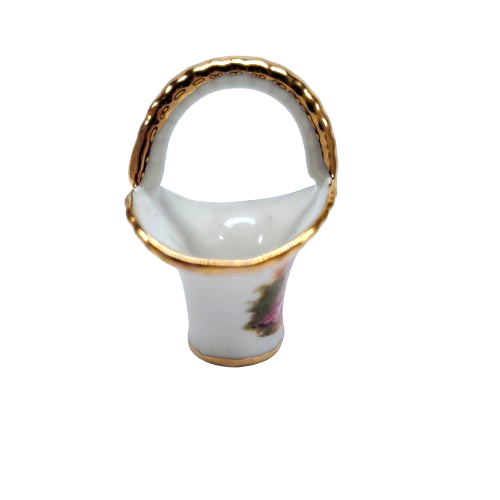 Limoges Porcelain Miniature Basket