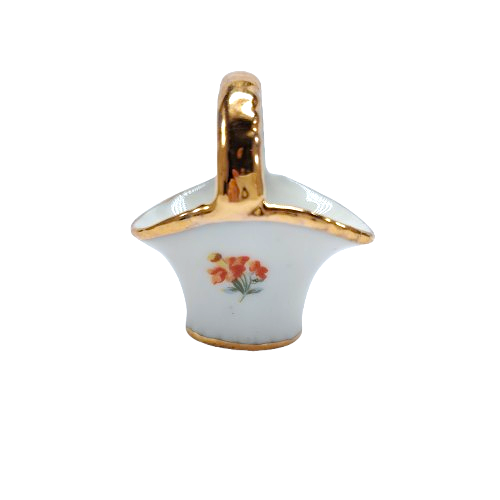 Limoges Porcelain Miniature Basket