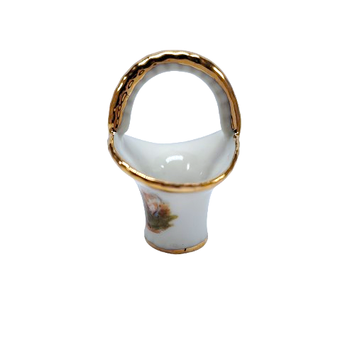 Limoges Porcelain Miniature Basket
