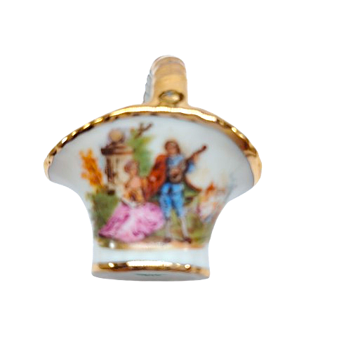 Limoges Porcelain Miniature Basket
