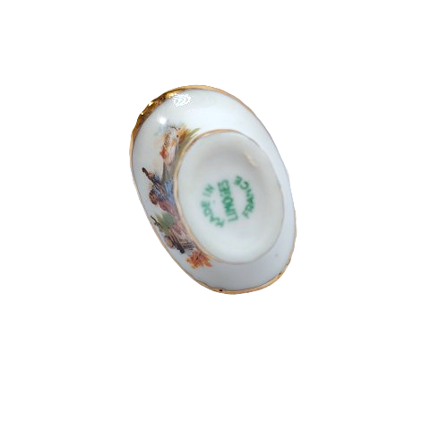 Limoges Porcelain Miniature Basket
