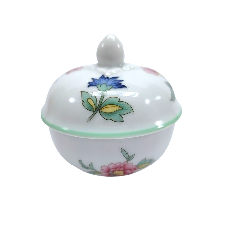 Heinrich W Germany Round Porcelain Lidded Trinket Box