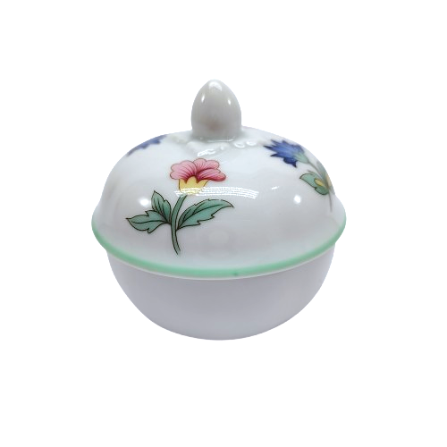 Heinrich W Germany Round Porcelain Lidded Trinket Box