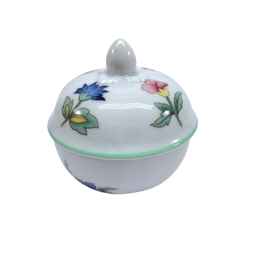 Heinrich W Germany Round Porcelain Lidded Trinket Box