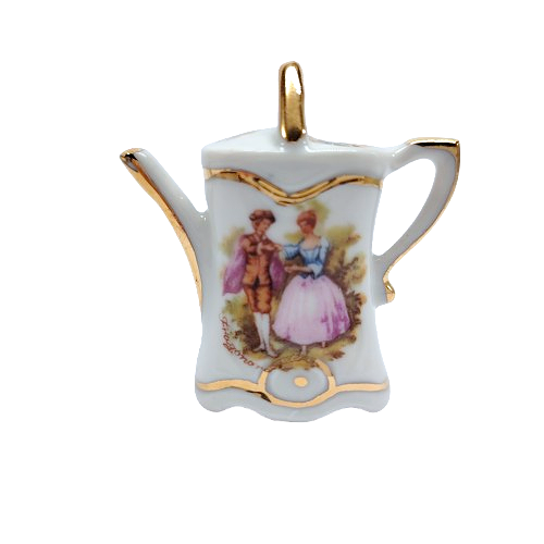 Limoges Porcelain Miniature Watering Can