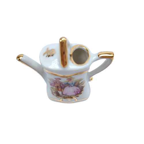 Limoges Porcelain Miniature Watering Can