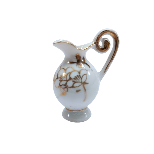 White Porcelain Miniature Water Jug Pitcher