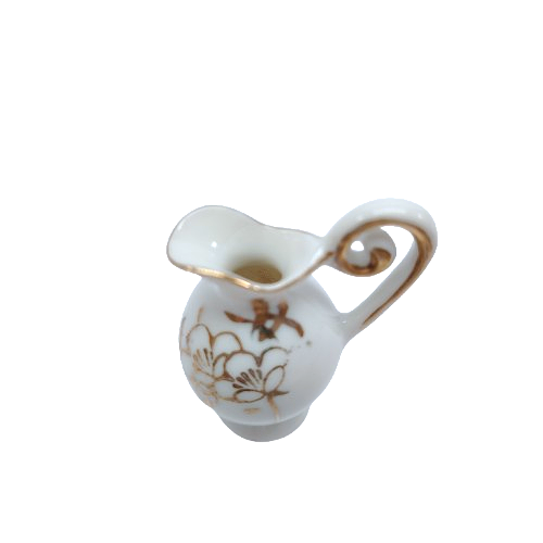 White Porcelain Miniature Water Jug Pitcher