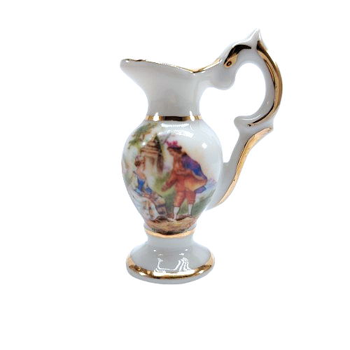 Limoges Porcelain Miniature Water Jug Pitcher