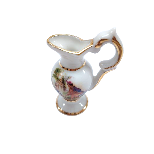 Limoges Porcelain Miniature Water Jug Pitcher