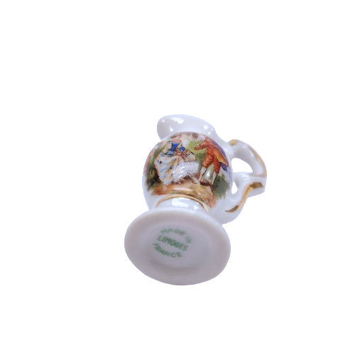 Limoges Porcelain Miniature Water Jug Pitcher
