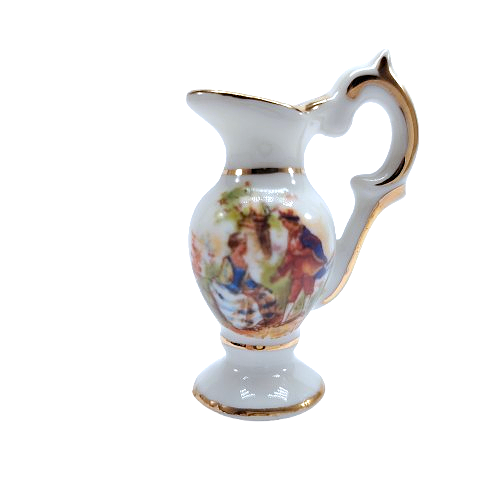 Limoges Porcelain Miniature Water Jug Pitcher