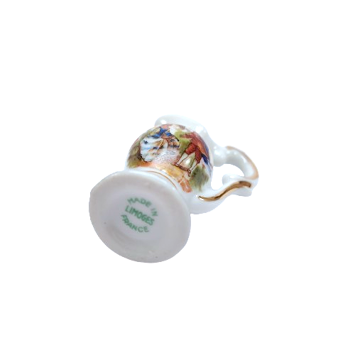 Limoges Porcelain Miniature Water Jug Pitcher