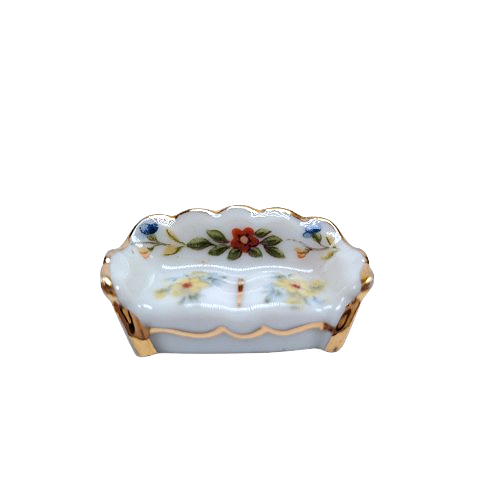 Limoges Porcelain Miniature Sofa Couch