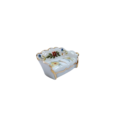Limoges Porcelain Miniature Sofa Couch