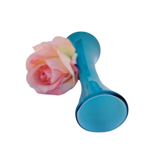 Murano Hand Blown Art Blue Green Vase
