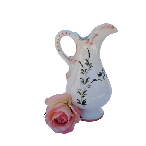 Fabulous Capodimonte Handmade Hand-Painted Jug