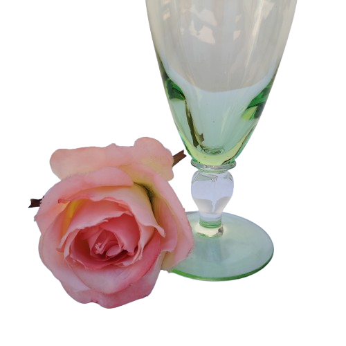 Green Stemmed Glass
