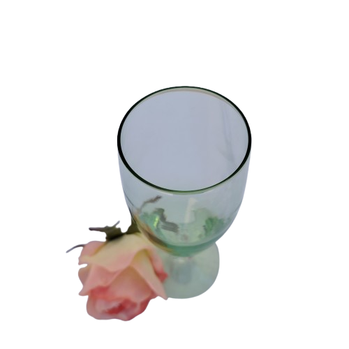 Green Stemmed Glass