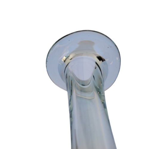 Murano Vintage Clear Art Glass Bud Vase