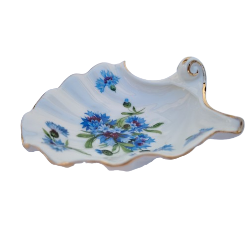 Hammersley Bone China Blue Cornflower Shell Shaped Dish