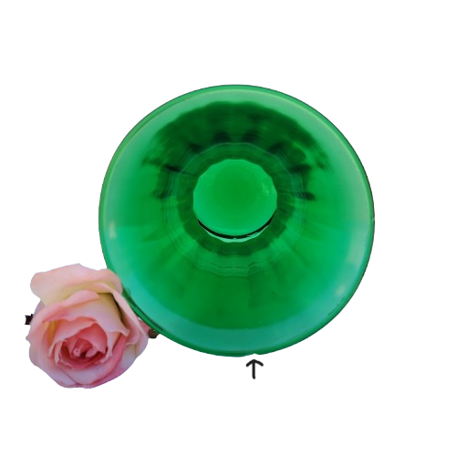 Large Retro Green Colored Glass Vase