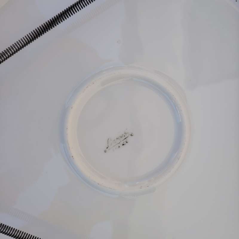 Limoges Fragonard Courting Couple Cobalt Blue with Gold Etching