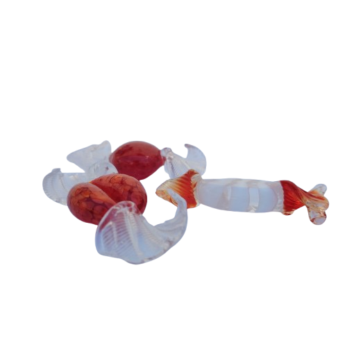 Vintage Murano Blown Glass Wrapped Art Glass Candy Sweets