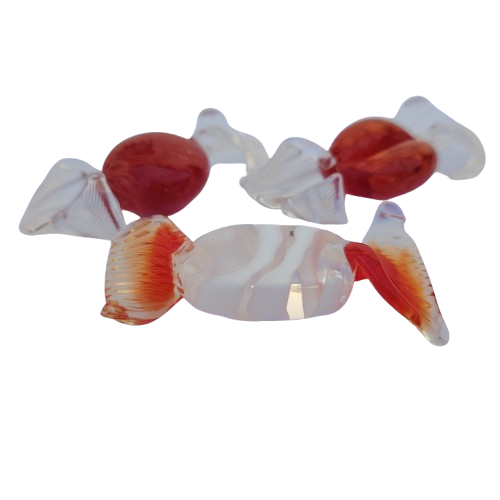 Vintage Murano Blown Glass Wrapped Art Glass Candy Sweets
