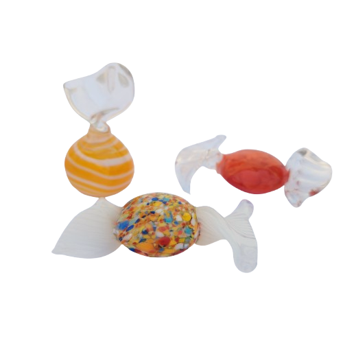 Vintage Murano Blown Glass Wrapped Art Glass Candy Sweets