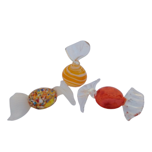 Vintage Murano Blown Glass Wrapped Art Glass Candy Sweets