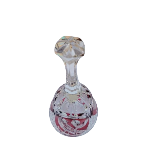 Hofbauer Byrdes Collection German Ruby Red Large Crystal Glass Bell