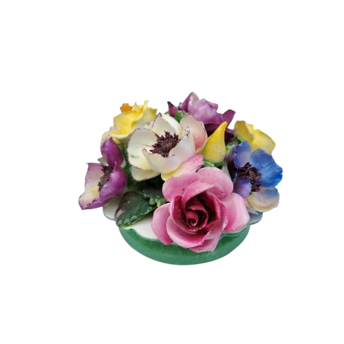 Vintage Crown Staffordshire Bone China Floral Bouquet Posies